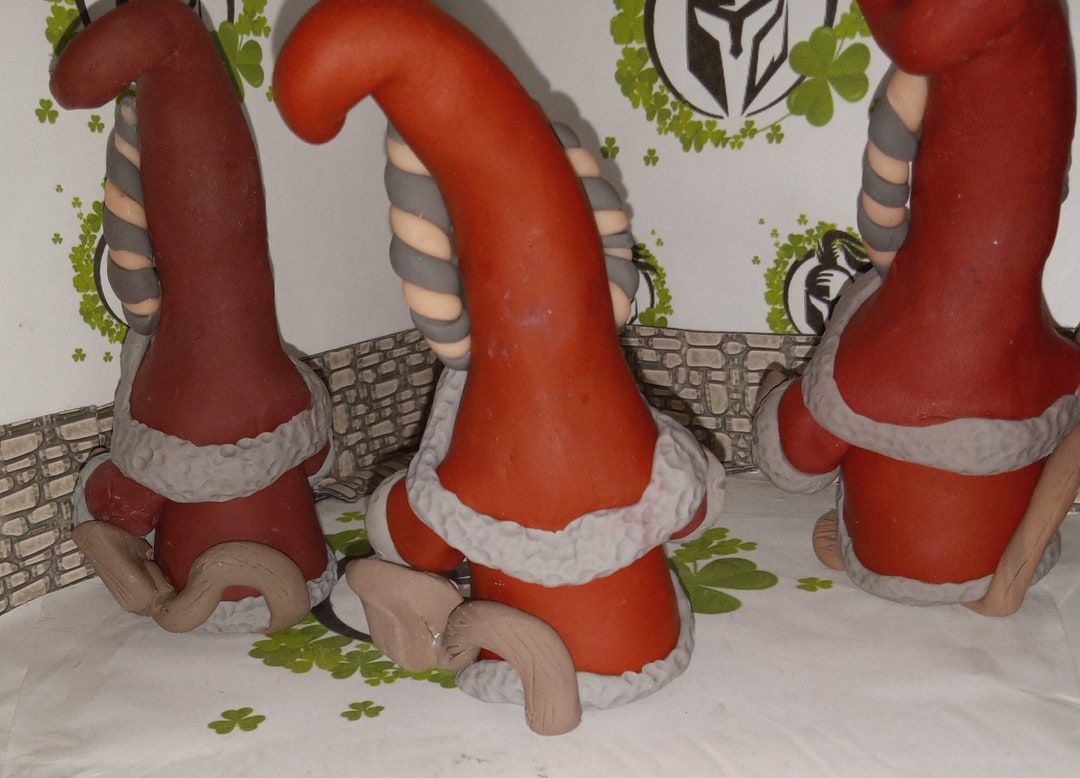 Krampus Gnome Holding Snow Globe handmade Etsy