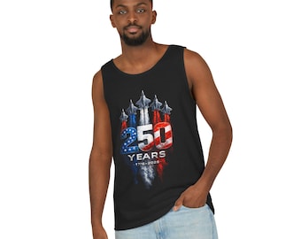 250 Years Patriotic Tank Top, Fight Jets 250 Years, American 1776