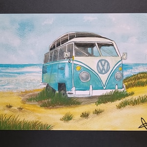 Tirage d'art, Affiche aquarelle retro