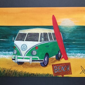 Tirage d'art, Affiche aquarelle retro