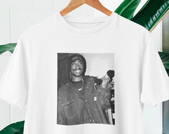 -shirt avec photo Tupac | -shirt photo 2Pac | Produits dérivés Tupac Shakur | -shirt Fans de Tupac | Cadeau pour les fans de Tupac | 2 pièces | Haut Tupac | Tupac