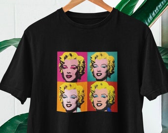 Marilyn Monroe Andy Warhol t-shirt|Marilyn Monroe merch top|Marilyn Monroe fans shirt|Marilyn Monroe gift t-shirt|Marilyn Monroe  Holywood