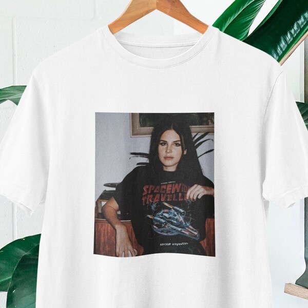 -shirt Lana Del Rey avec photo | Lana Del Rey Merchandising | -shirt fans de Lana Del Rey | Cadeau t-shirt Lana Del Rey | Lana Del Rey, née pour mourir |