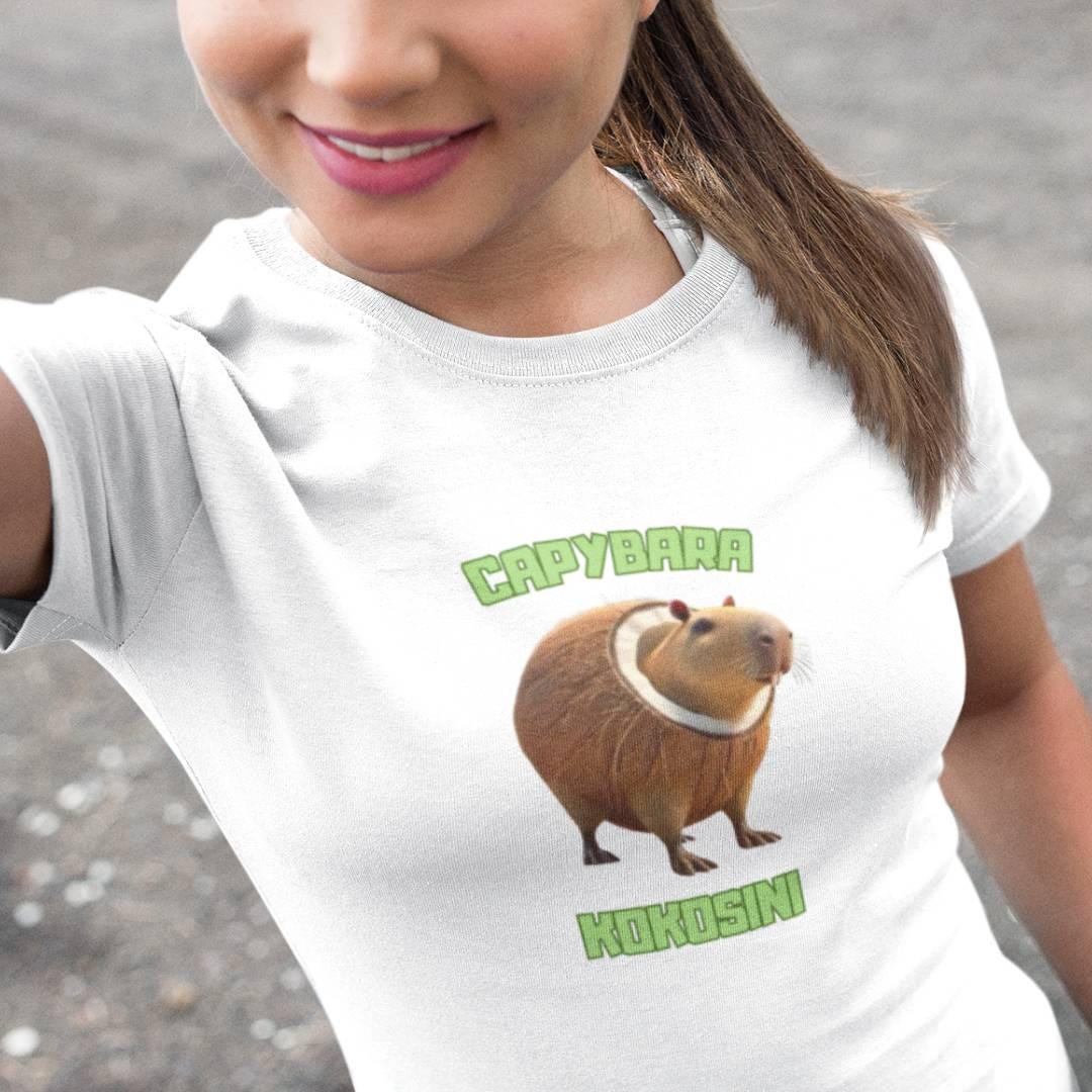 Funny Capybara Coconut T-Shirt: KOKOSINI Italian Brainrot Meme