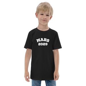 Mars in 2029 Elon Musk Youth T-shirt Nikola Telsa Planet Mars Lounge Cotton T-shirt for Kids Inspirational T-Shirt Vision and Dreams