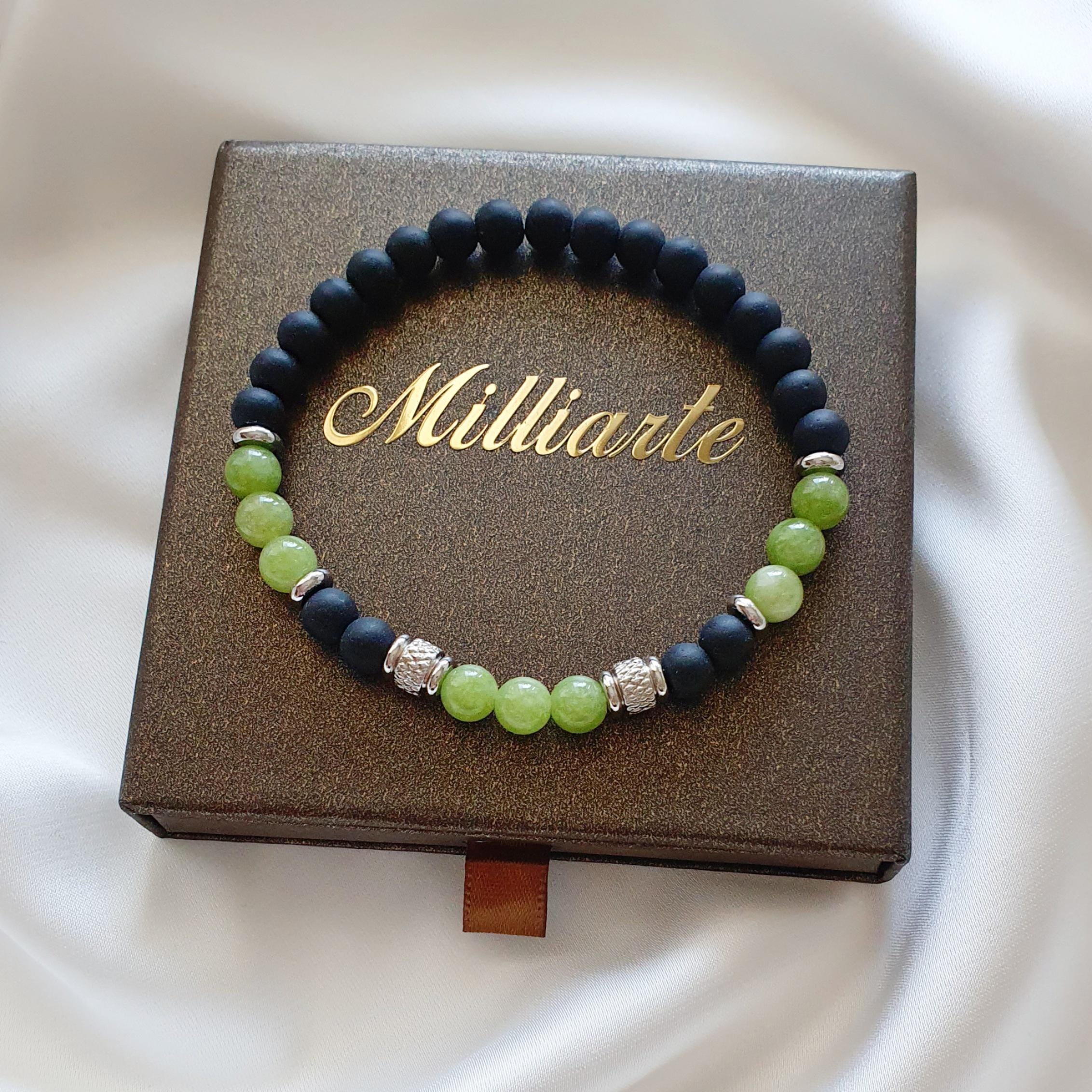 Löwen-Armband Aus Edelsteinen – Verstellbar Mit Löwen-Charm, Kristallschmuck Für Männer & Frauen