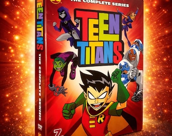 Teen Titans Complete Series DVD Box Set – Seasons 1-5 Full Collection (7 Disc Set) DC Animated TV Show