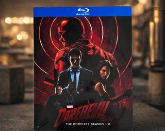 Colección completa de Daredevil en Blu-ray - Temporadas 1-3 / Colección de 9 discos / Serie de Marvel en Netflix / Serie de superhéroes de acción