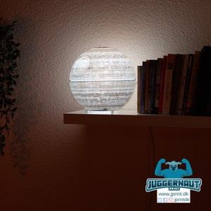 Death Star Ikea Fado-lampenkap zeer gedetailleerde 3D-geprinte drop-on-vervanging 25 cm/17 cm