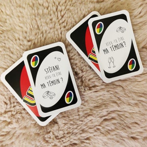Carte Annonce de Mariage UNO / Demande en Mariage - Annonce originale et ludique image 3