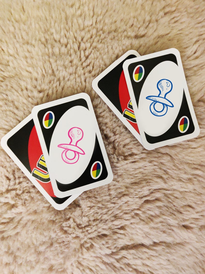 Carte annonce de grossesse UNO - annonce originale et ludique image 7
