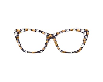 Topper magnetico per occhiali, gatto e zucca 1
