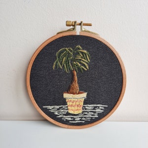 Punch Needle Wall Decor, Punch Needle Embroidery, Wall Hanging, Hoop Art, 9 inches Hoop