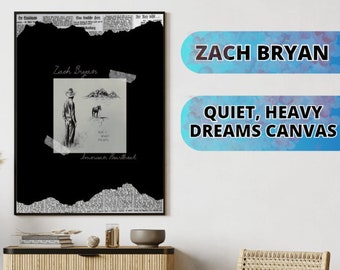 Zach Bryan Poster Quiet Heavy Dreams Poster  eBay