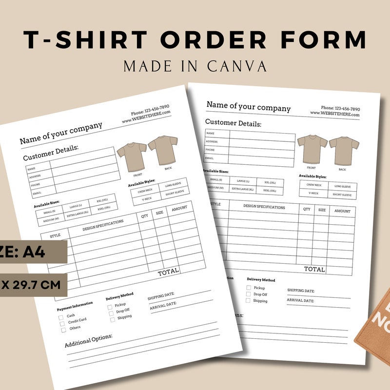 Custom Order Form - Etsy