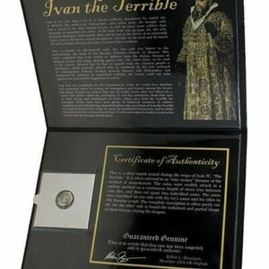 1533-1584 A.D. Russia Ivan IV The Terrible SILVER Kopek Coin