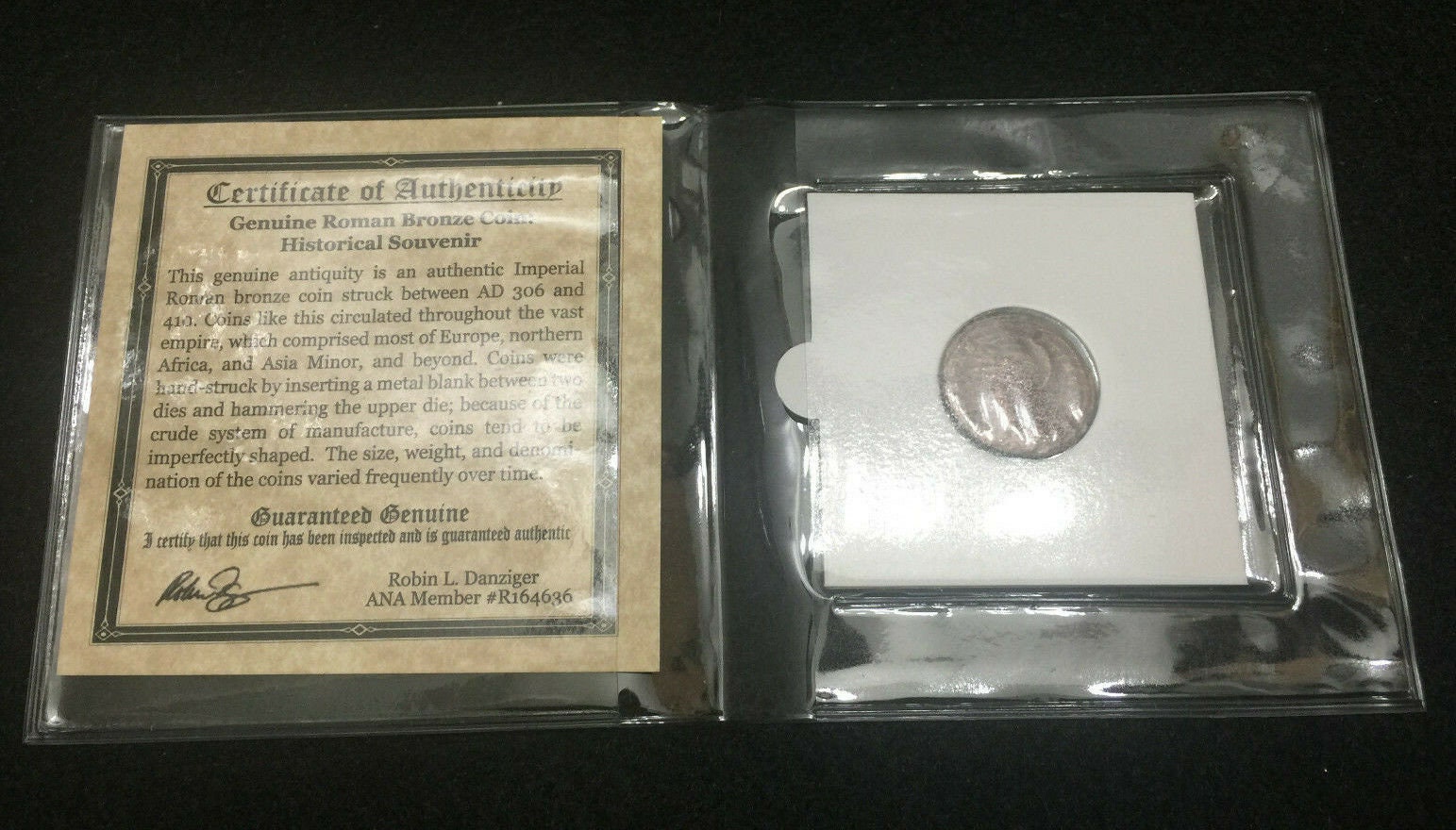First Christian Empire Roman Bronze Coin 306 - 410 AD - Certified ...