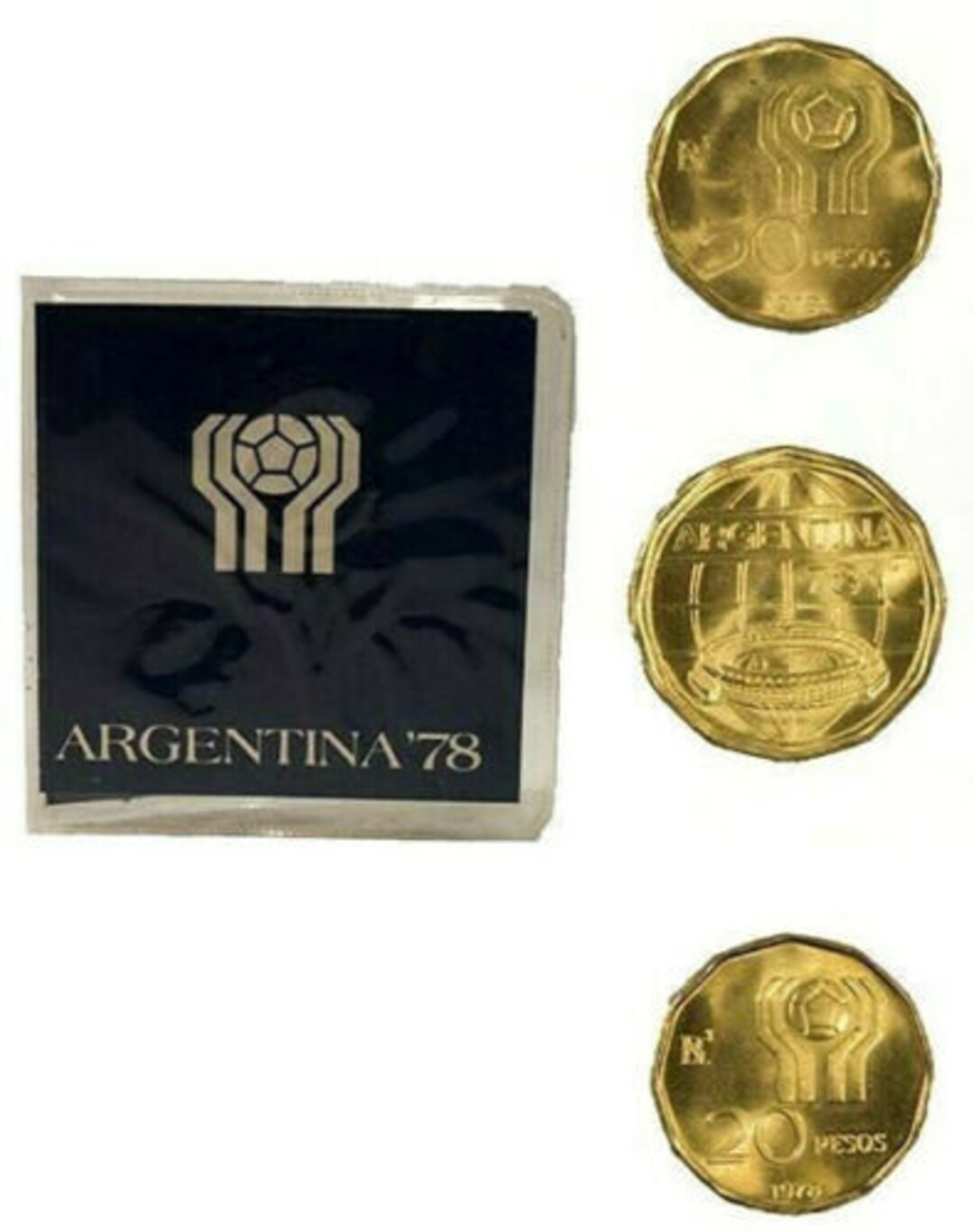 Worldcup Soccer Argentina 1978 Coin Set 20-50-100 Pesos - History