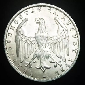 Historical Antique German - 3 Mark Coin-1922 A BERLIN - Hold a piece of History