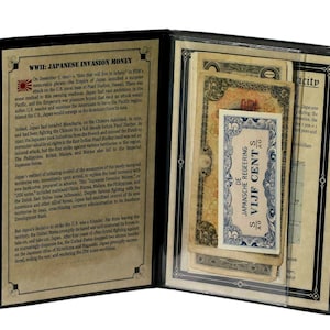 World War II Japanese Invasion Money In Album COA and History