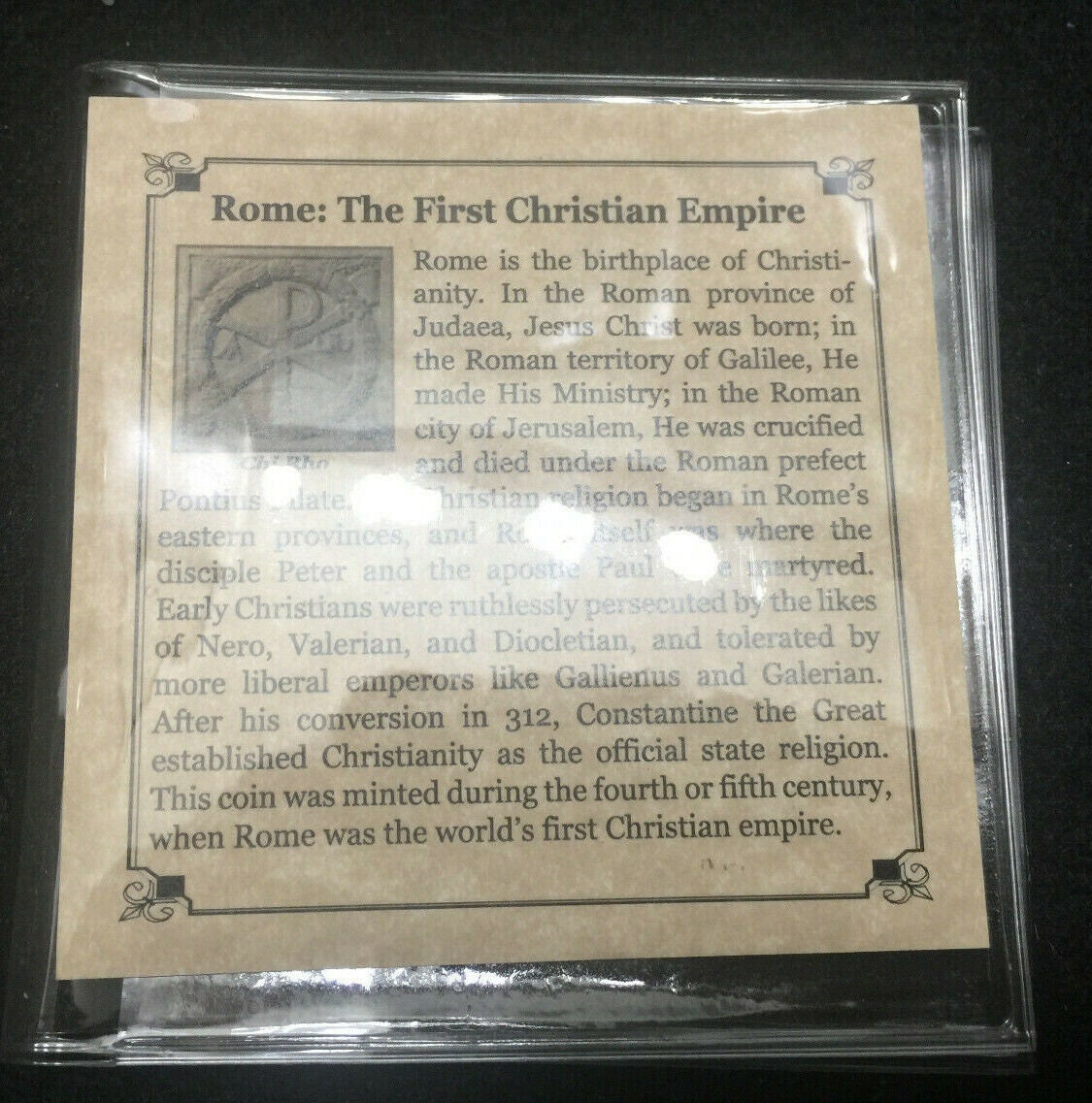 First Christian Empire Roman Bronze Coin 306 - 410 AD - Certified ...
