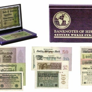 Germany Weimar Republic Hyperinflation Period - A Collection Of Twelve Banknotes