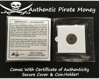 Authentic Pirate Coin From 18th Century Tin Piti Coin Stuck in Palembang Port