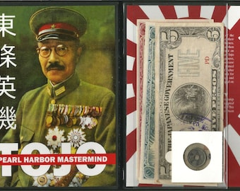 Japan WWII Currency Set - Tojo : Pearl Harbor Mastermind - COA & Album Included