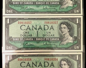 Vintage 1972 Crisp Higher Grade Canadian Ship Five Dollar Bill