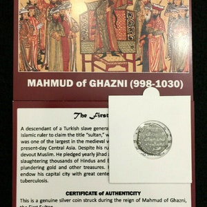 The First Sultan - Certified Silver Coin of Mahmud of Ghazni (998-1030)