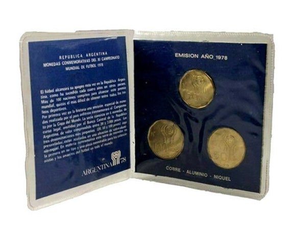 Worldcup Soccer Argentina 1978 Coin Set 20-50-100 Pesos - History