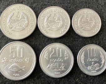 Algeria 3 Coins Set 1, 2, and 5 Centimes World Coins Year 1960s to 1990s