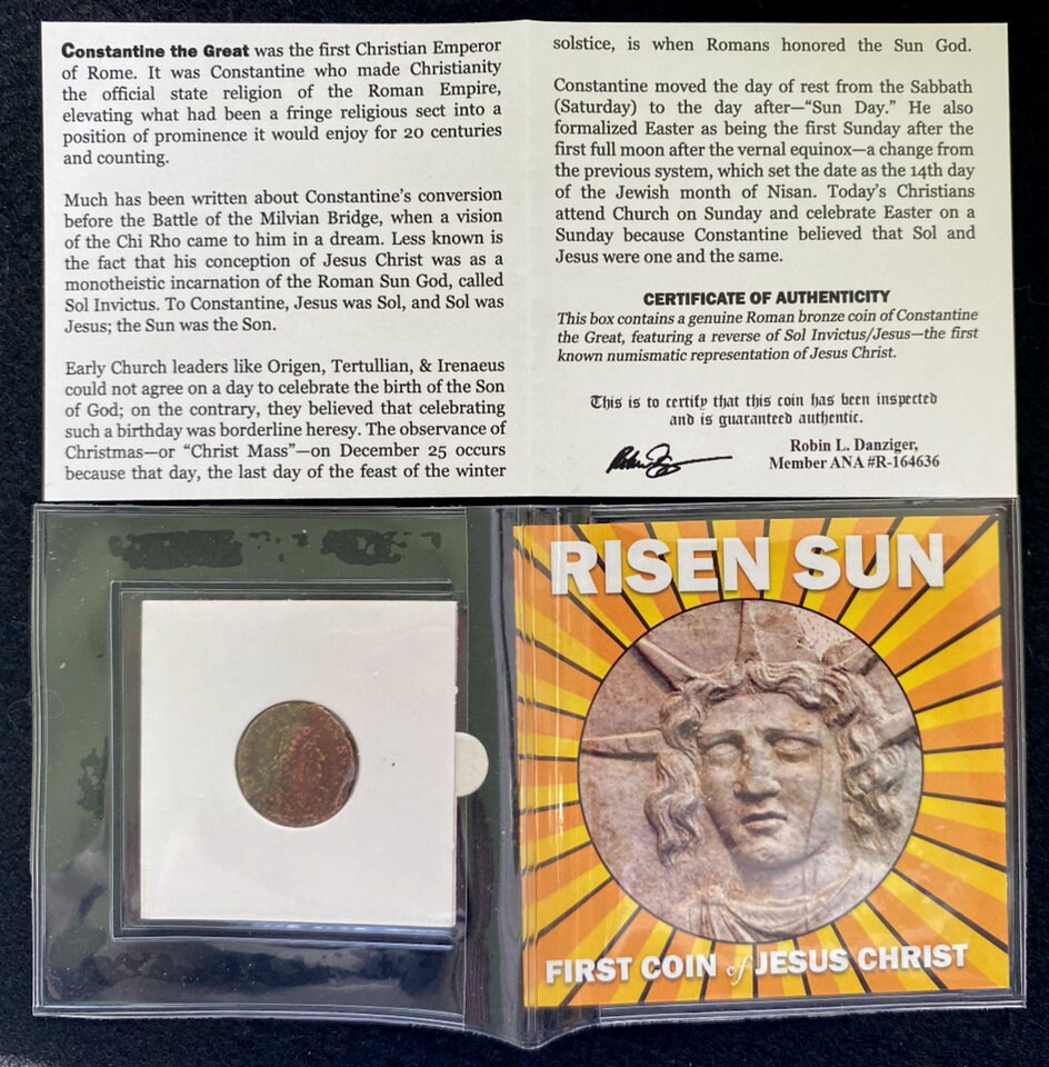 コレクション THE FIRST COIN OF CHRIST First Gold JESUS CHRIST Portrait 692AD Ancient Coin of