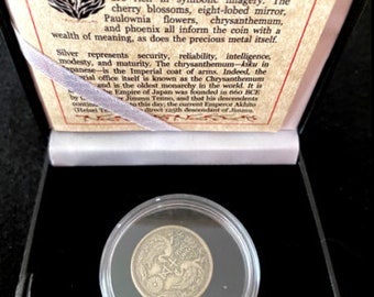 カナヘイ　かなへい　額縁　サイン入り　すずらん　suzuran 1870 (M3) Japan 50 Sen - PCGS MS66 – Rising Sun R.