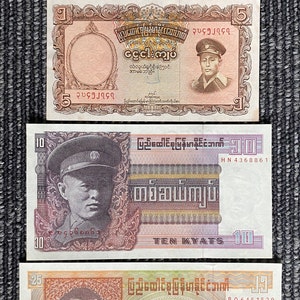 Myanmar Old Currency - Etsy