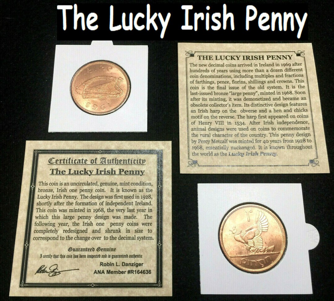 アイルランド・1ペニー銅貨☆1968年／未使用／ニワトリとヒヨコ／PCGS アイルランド・1ペニー銅貨☆1968年／未使用／ニワトリとヒヨコ