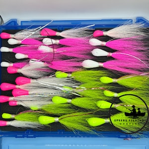 Hand Tied Banana Jig Bucktails-Customizable Box