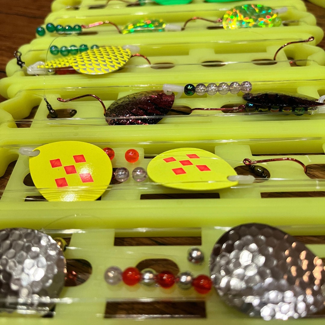 thumbnail image 2 of North Coast Lure Walleye Crawler Harness – 5 Pack – Double Hook Colorado Blade – 36" 2 of 2