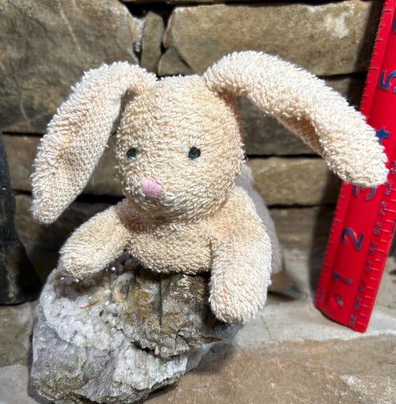 Russ Berrie Home Buddies HOPS ! Terry Cloth Cream Colored Vintage