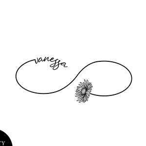 Birth Month Flower Infinity Tattoo, Birth Month Flower svg, Custom Birth Flower Tattoo, Custom Name Tattoo