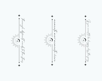Custom Tattoo with Custom Text / Personalized Minimal Wrist, Hand Tattoo Model / Digital File