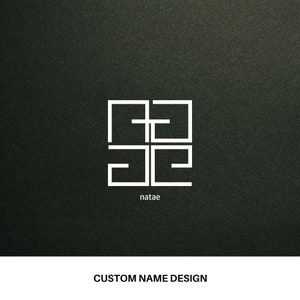 Benutzerdefinierte Namen Tattoo, personalisiertes Buchstaben Logo, Namen Logo, Monagramm SVG, SVG Tattoo, kleine Buchstaben Monogramm, benutzerdefinierte Tattoos, Tattoo-Ideen