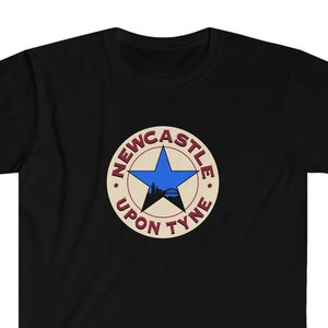 Newcastle Upon Tyne Brown Ale 95-96 Away Strip Maroon Blue Hoops Magpies Geordie Toon Army NUFC United Football Regali Idea Lui Festa del papà