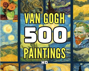 Colección de 500 pinturas de Vincent van Gogh (descarga digital): láminas, obras de arte, dibujos y pósteres