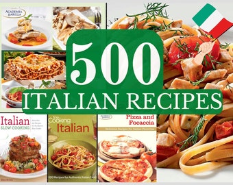 500 RICETTE ITALIANE Pdf E-Book Cookbook Download digitale