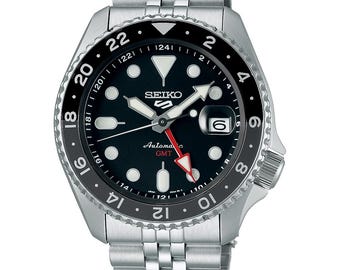 Seiko 5 Sports Orologio Uomo Automatico SSK001K1 GMT Nero