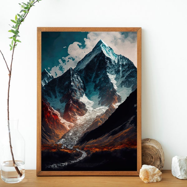 Nepal Berge Poster