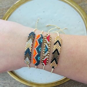Colorful Miyuki Bracelets | Handmade Beaded Friendship Jewelry | Boho Adjustable Cord | Tribal Inspired | Gift for Her | Stackable
