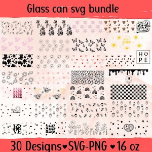 libbey can wrap, glass can svg, 16oz libbey can wrap, libbey glass svg, coffee wrap, can wrap svg, svg bundle, svg, coffee svg, cricut, png