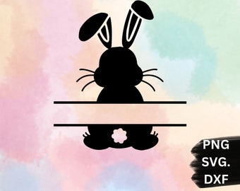 Easter split Bunny SVG, Easter Svg, Bunny split svg Bunny Face Svg, Cute Bunny clipart cutting files for Cricut Silhouette Easter Bunny